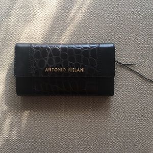 Black leather wallet